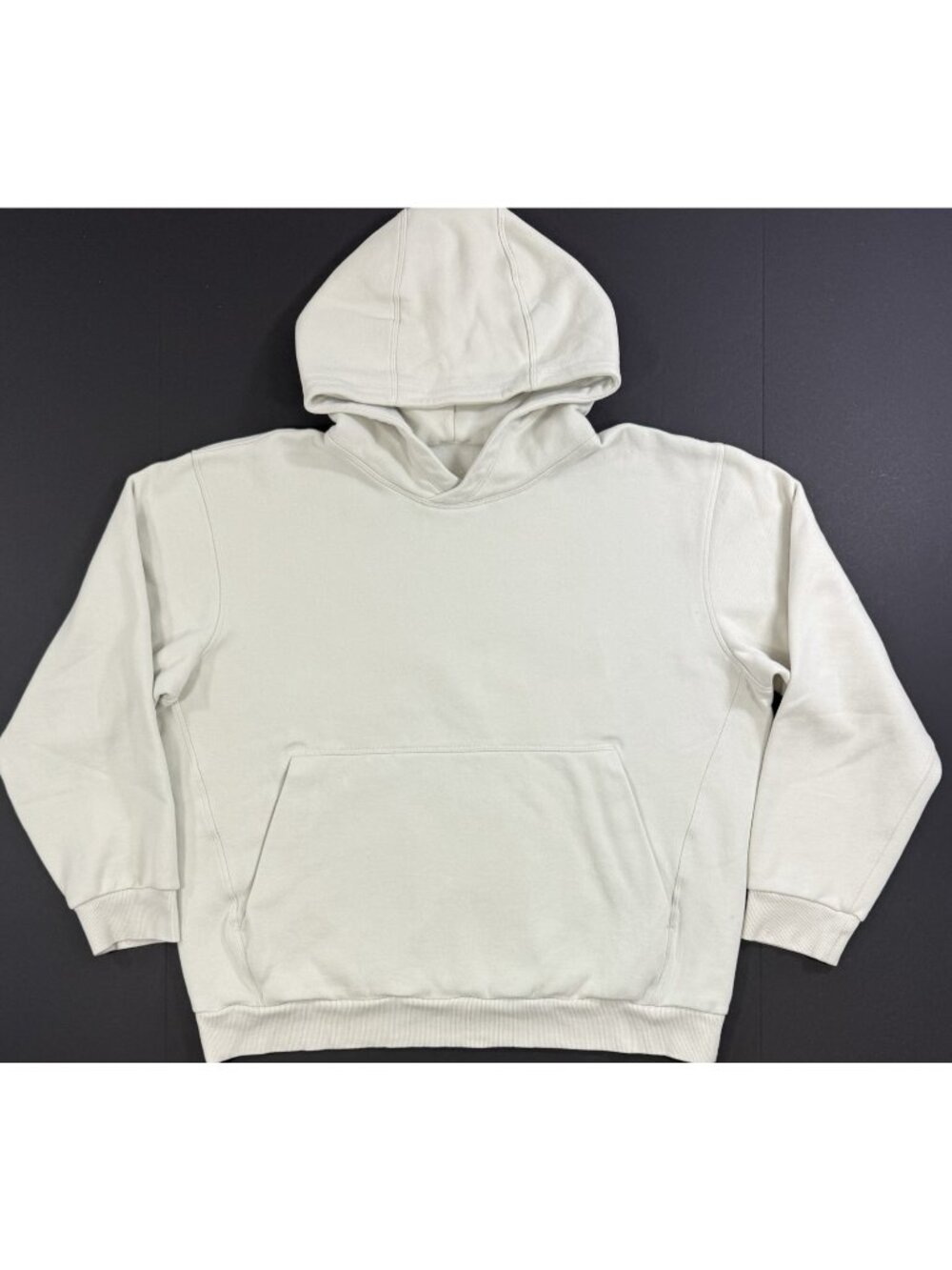Lululemon Mens Steady State Hoodie Sweatshirt Size Large Pullover Off White